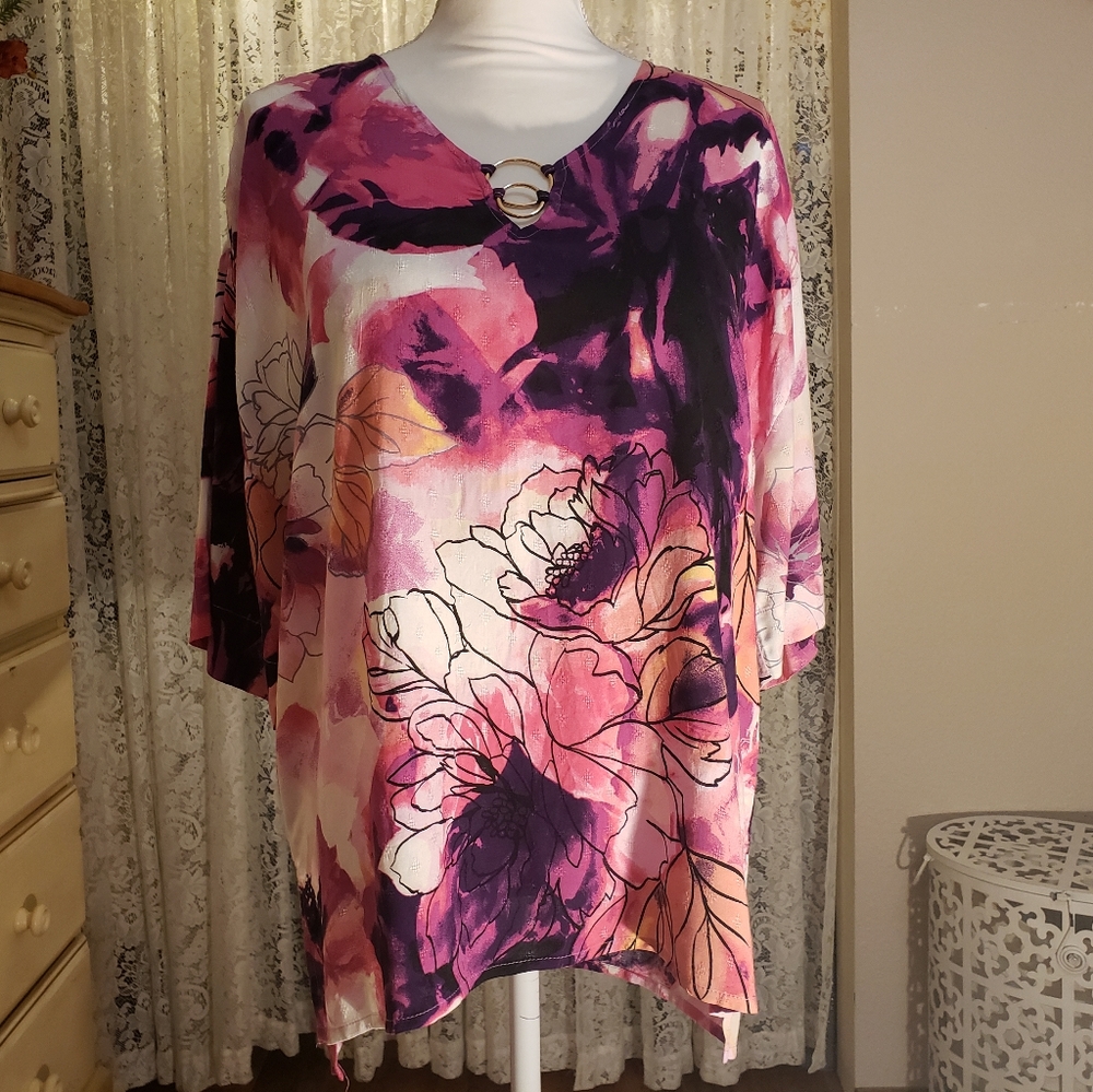 NWT Dana Buchman Loose Flowing Top
